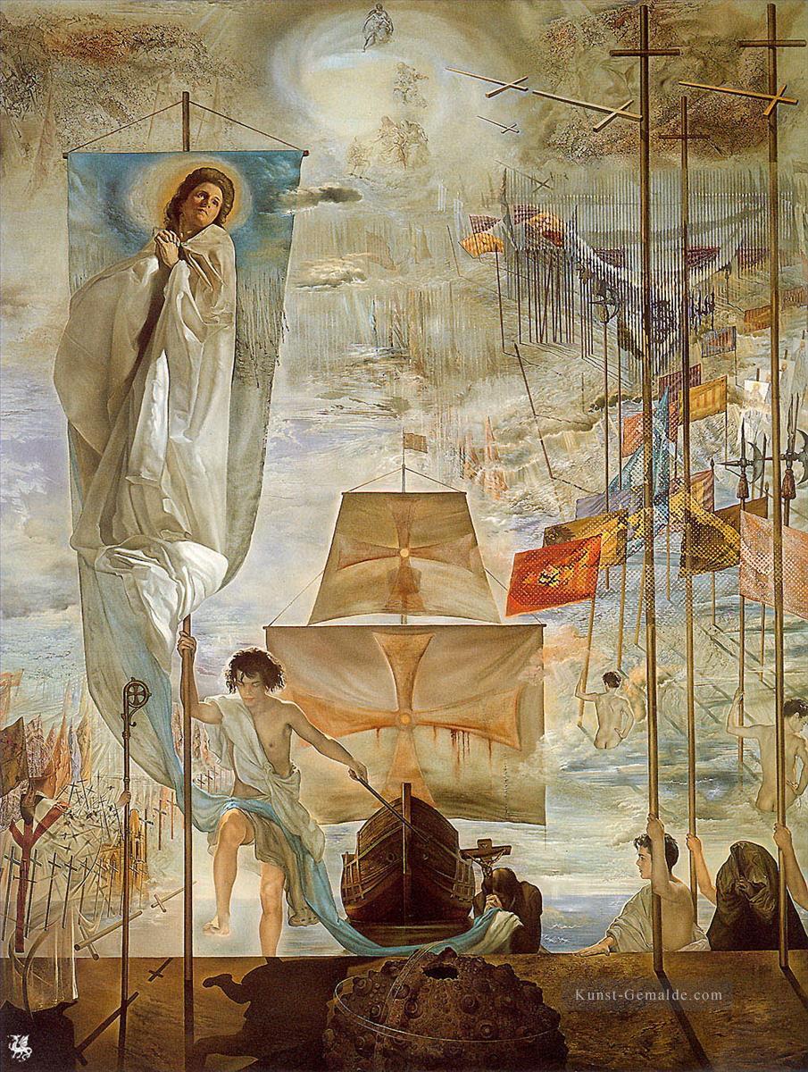 Die Entdeckung Amerikas von Christopher Columbus Salvador Dali Ölgemälde